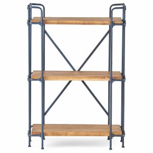 Bookcases |   Brooklyn Industrial 3 Shelf Firwood Bookcase Bookcases Bookcases