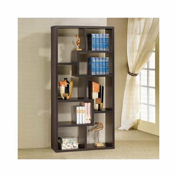 Bookcases |   Coaster Theo Transitional 10-Shelf Wood Bookcase Cappuccino Bookcases Bookcases