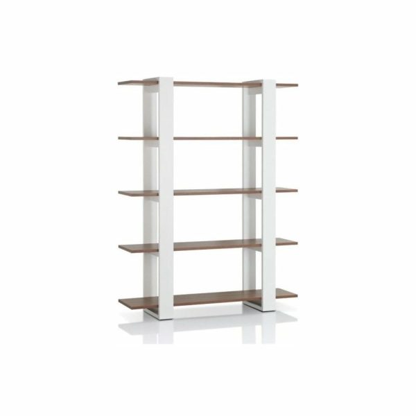 Bookcases |   Furniture Of America Bess Modern Wood 5-Shelf Bookcase In White Bookcases Bookcases