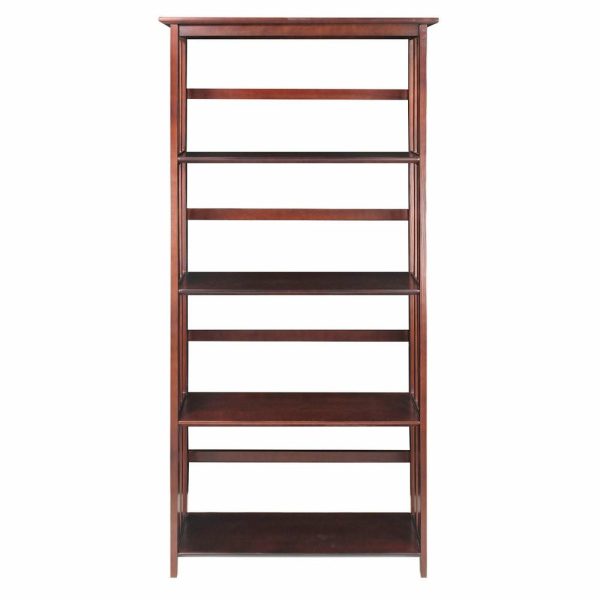 Bookcases |   Mission 5 Shelf Bookcase, Walnut Bookcases Bookcases