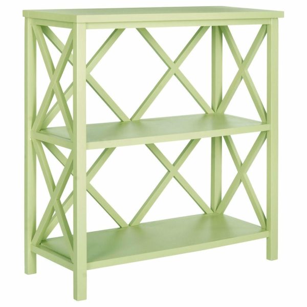 Bookcases |   Safavieh Liam 2 Tier Open Bookcase, Split Pea Bookcases Bookcases