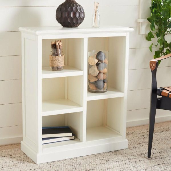 Bookcases |   Safavieh Maralah Shelf Unit, White Bookcases Bookcases