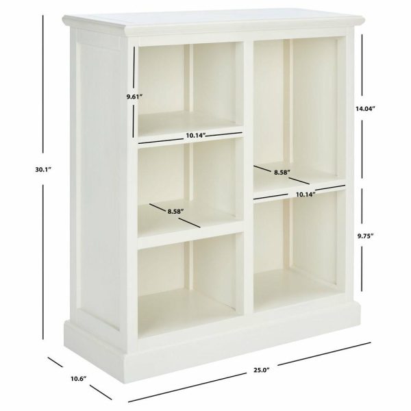 Bookcases |   Safavieh Maralah Shelf Unit, White Bookcases Bookcases