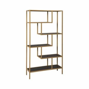 Bookcases |   Signature Design By Ashley Frankwell 5 Shelf Etagere In Gold Bookcases Bookcases