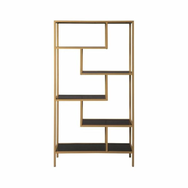 Bookcases |   Signature Design By Ashley Frankwell 5 Shelf Etagere In Gold Bookcases Bookcases