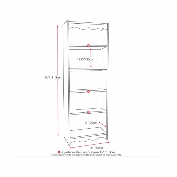 Bookcases |   Sonax Hawthorn Tall Bookcase, Frost White, 72″ Bookcases Bookcases