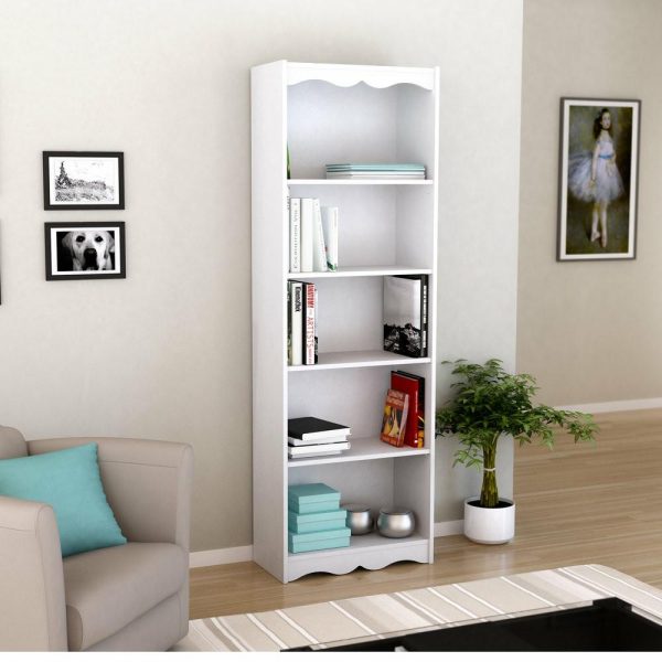 Bookcases |   Sonax Hawthorn Tall Bookcase, Frost White, 72″ Bookcases Bookcases