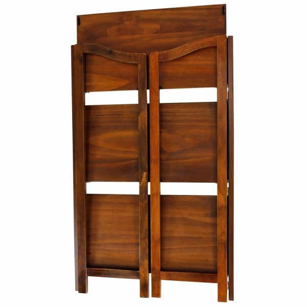 Bookcases |   Stratford 3-Shelf Folding Bookcase, Warm Brown, 3-Shelf Bookcases Bookcases