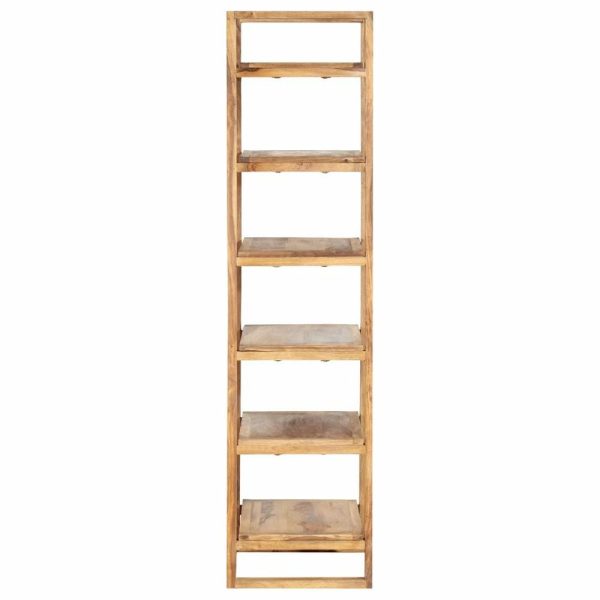 Bookcases |   Vidaxl Bookshelf 6-Tier Bookcase Shelving Unit For Entryway Solid Wood Sheesham Bookcases Bookcases