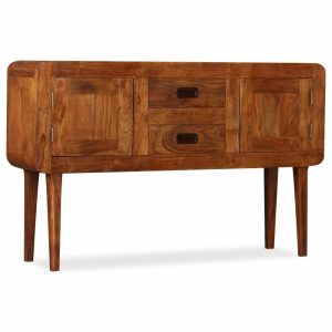 Buffets & Sideboards |   Vidaxl Sideboard Storage Console Table Sideboard Solid Wood With Honey Finish Buffets & Sideboards Buffets & Sideboards