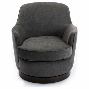 Chairs |   Reese Charcoal Wood Base Swivel Chair Chairs Chairs