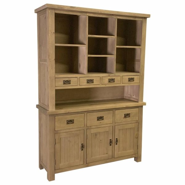 China Cabinets & Hutches |   Barlow Sideboard With Hutch, Rustic Pine China Cabinets & Hutches China Cabinets & Hutches