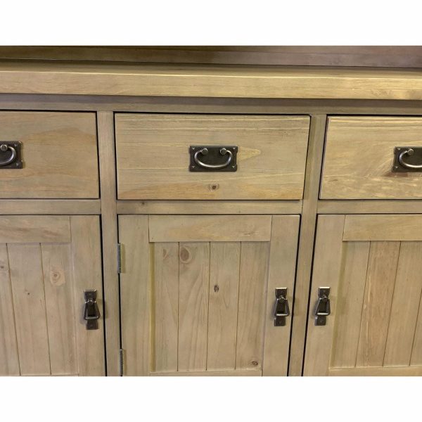 China Cabinets & Hutches |   Barlow Sideboard With Hutch, Rustic Pine China Cabinets & Hutches China Cabinets & Hutches