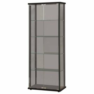 China Cabinets & Hutches |   Coaster Delphinium 5-Shelf Glass Curio Cabinet Black And Clear China Cabinets & Hutches China Cabinets & Hutches