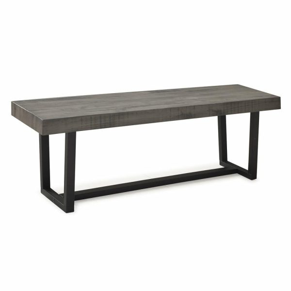 Dining Benches |   60″ Solid Wood Dining Bench, Gray Dining Benches Dining Benches