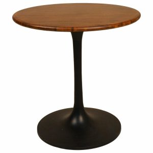 Dining Tables |   Alden Wood Top 30″ Round Dining Table, Elm/Black Dining Tables Dining Tables