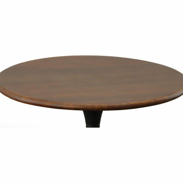 Dining Tables |   Alden Wood Top 30″ Round Dining Table, Elm/Black Dining Tables Dining Tables