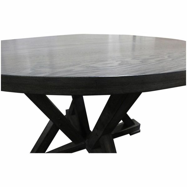 Dining Tables |   Antique Rustic Gray Round Dining Table Dining Tables Dining Tables