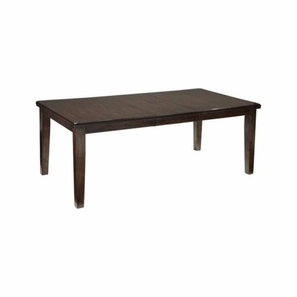 Dining Tables |   Ashley Haddigan Rectangular Butterfly Dining Table In Dark Brown Dining Tables Dining Tables