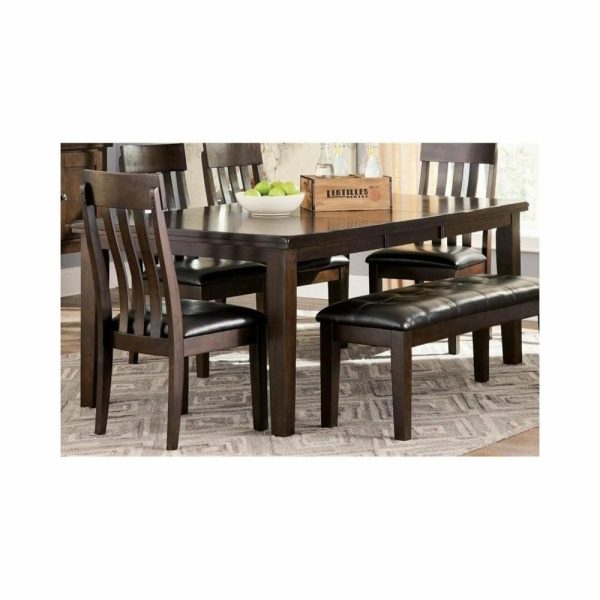 Dining Tables |   Ashley Haddigan Rectangular Butterfly Dining Table In Dark Brown Dining Tables Dining Tables