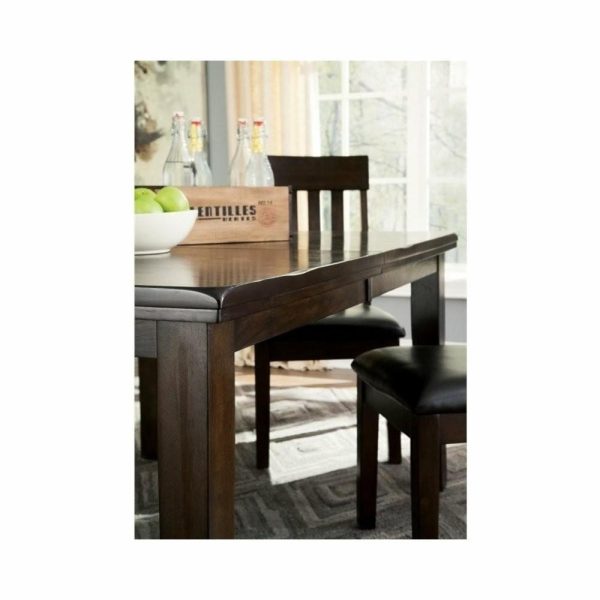 Dining Tables |   Ashley Haddigan Rectangular Butterfly Dining Table In Dark Brown Dining Tables Dining Tables