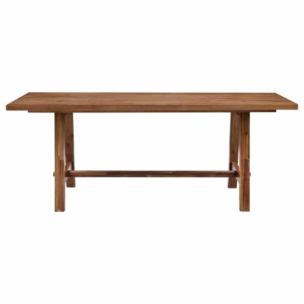 Dining Tables |   Bedford 79″ Rect. Dining Table “A” Base, Brushed Brown Dining Tables Dining Tables