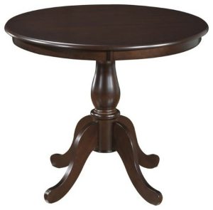 Dining Tables |   Carolina Classics Portland 36″ Round Pedestal Table In Espresso Dining Tables Dining Tables