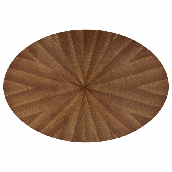 Dining Tables |   Crossroads 63″ Oval Wood Dining Table, Walnut Dining Tables Dining Tables