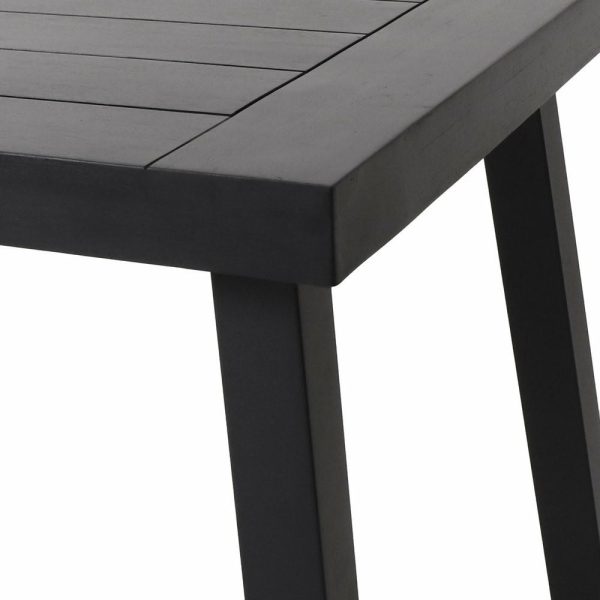 Dining Tables |   Daria Natural Stained Acacia Wood Dining Table, Black Dining Tables Dining Tables