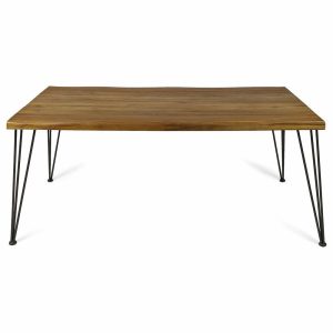 Dining Tables |   Eleanor Indoor 72″ Rectangular Acacia Wood Dining Table Dining Tables Dining Tables