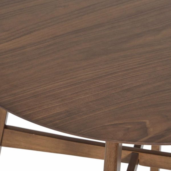 Dining Tables |   Gdf Studio Helen Wood Finish Wood Counter Height Dining Table, Walnut Dining Tables Dining Tables