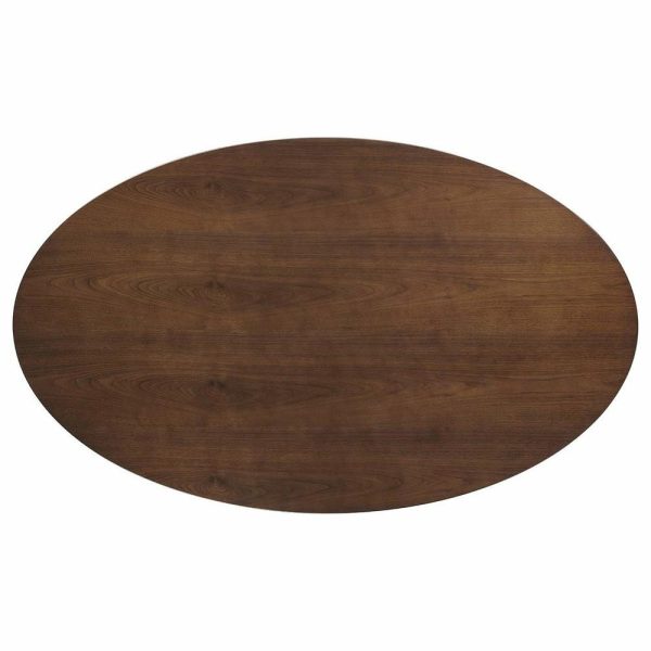 Dining Tables |   Lippa 78″ Oval Wood Dining Table Black Walnut Dining Tables Dining Tables