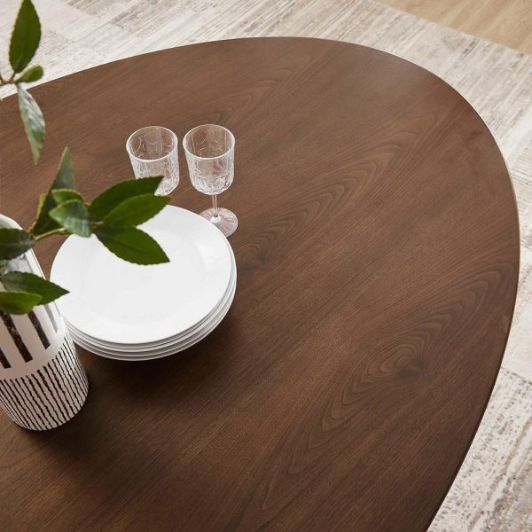 Dining Tables |   Lippa 78″ Oval Wood Dining Table Black Walnut Dining Tables Dining Tables