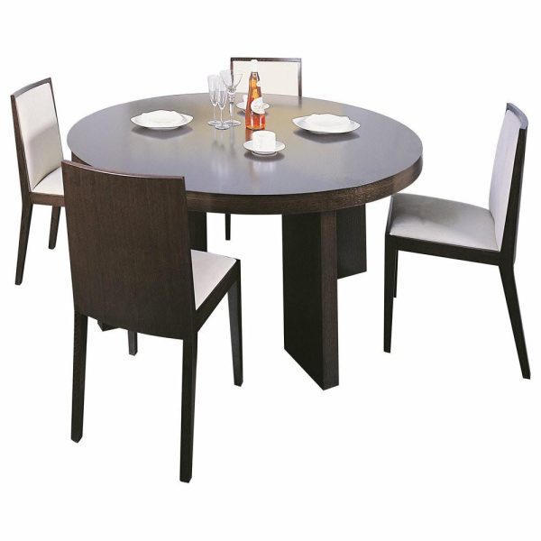 Dining Tables |   Omega Dining Table In Wenge, 48″ Round Dining Tables Dining Tables