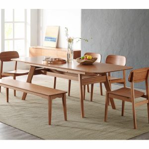 Dining Tables |   The Cassis Dining Table, 92″, Midcentury, Rectangle Extendable, Caramelized Dining Tables Dining Tables