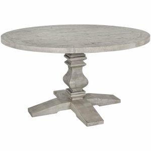 Dining Tables |   The Harvest Dining Table, 54″, Sierra Gray, Round Dining Tables Dining Tables