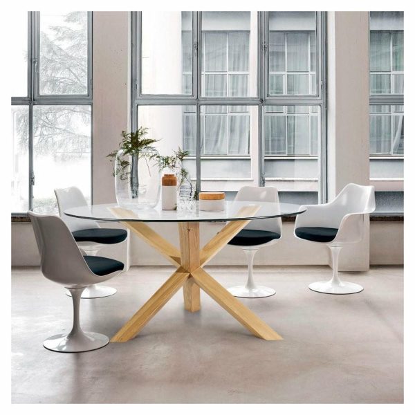 Dining Tables |   The Kent Dining Table, 48″, Transitional, Round, Natural Dining Tables Dining Tables