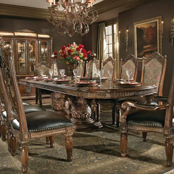 Dining Tables |   Villa Valencia Rectangular Wood Dining Table, Classic Chestnut Dining Tables Dining Tables