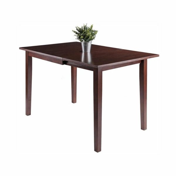 Dining Tables |   Winsome Perrone 48″ Drop Leaf Transitional Solid Wood Dining Table In Walnut Dining Tables Dining Tables