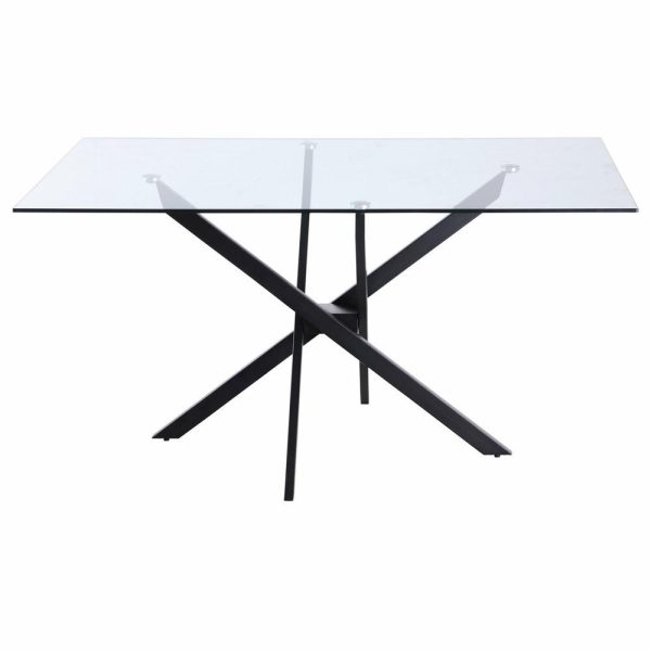 Dining Tables |   Xander Dining Table, Matte Black Legs, Rectangular Top Dining Tables Dining Tables