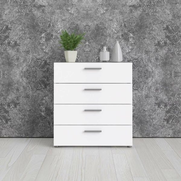 Dressers And Chests |   Austin 4 Drawer Chest, White Bedroom Dressers And Chests