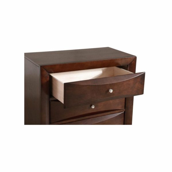 Dressers And Chests |   Glory Furniture Marilla 5 Drawer Chest In Cappuccino Bedroom Dressers And Chests