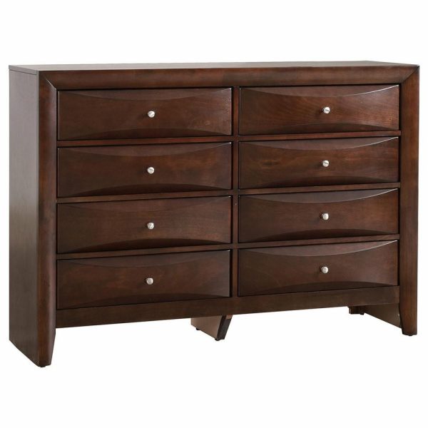 Dressers And Chests |   Marilla 8 Drawer Dresser, 41″X59″X17″, Cappuccino Bedroom Dressers And Chests