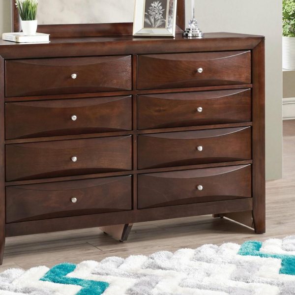 Dressers And Chests |   Marilla 8 Drawer Dresser, 41″X59″X17″, Cappuccino Bedroom Dressers And Chests