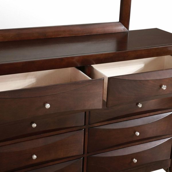 Dressers And Chests |   Marilla 8 Drawer Dresser, 41″X59″X17″, Cappuccino Bedroom Dressers And Chests