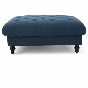 Footstools & Ottomans |   Gdf Studio Parisian Coffee Table, Dark Blue Footstools & Ottomans Footstools & Ottomans