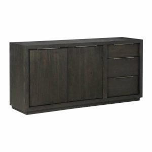 Media Storage |   Crafters And Weavers Solstice Modern 3 Drawer Sideboard / Media Console Furniture Media Storage