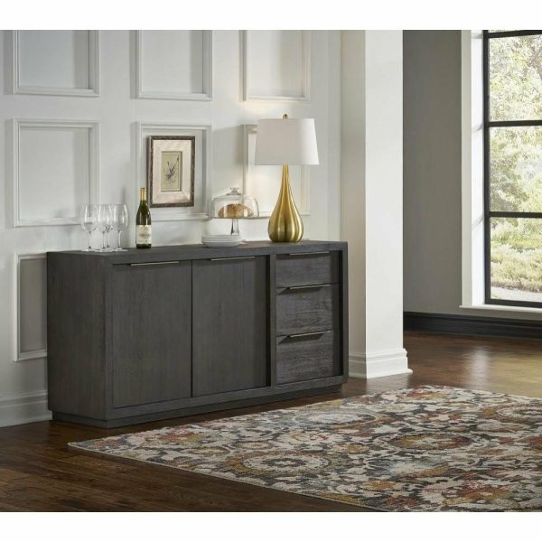 Media Storage |   Crafters And Weavers Solstice Modern 3 Drawer Sideboard / Media Console Furniture Media Storage