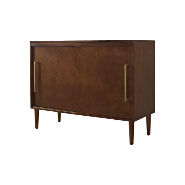 Media Storage |   Pemberly Row Media Console In Mahogany Furniture Media Storage