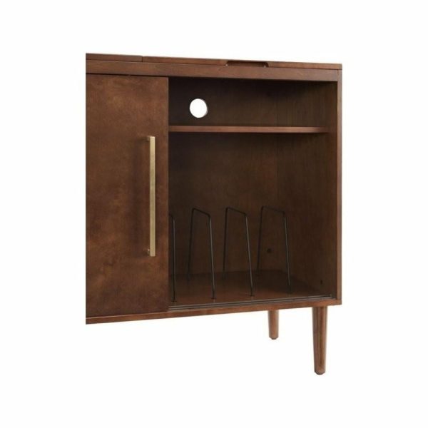 Media Storage |   Pemberly Row Media Console In Mahogany Furniture Media Storage